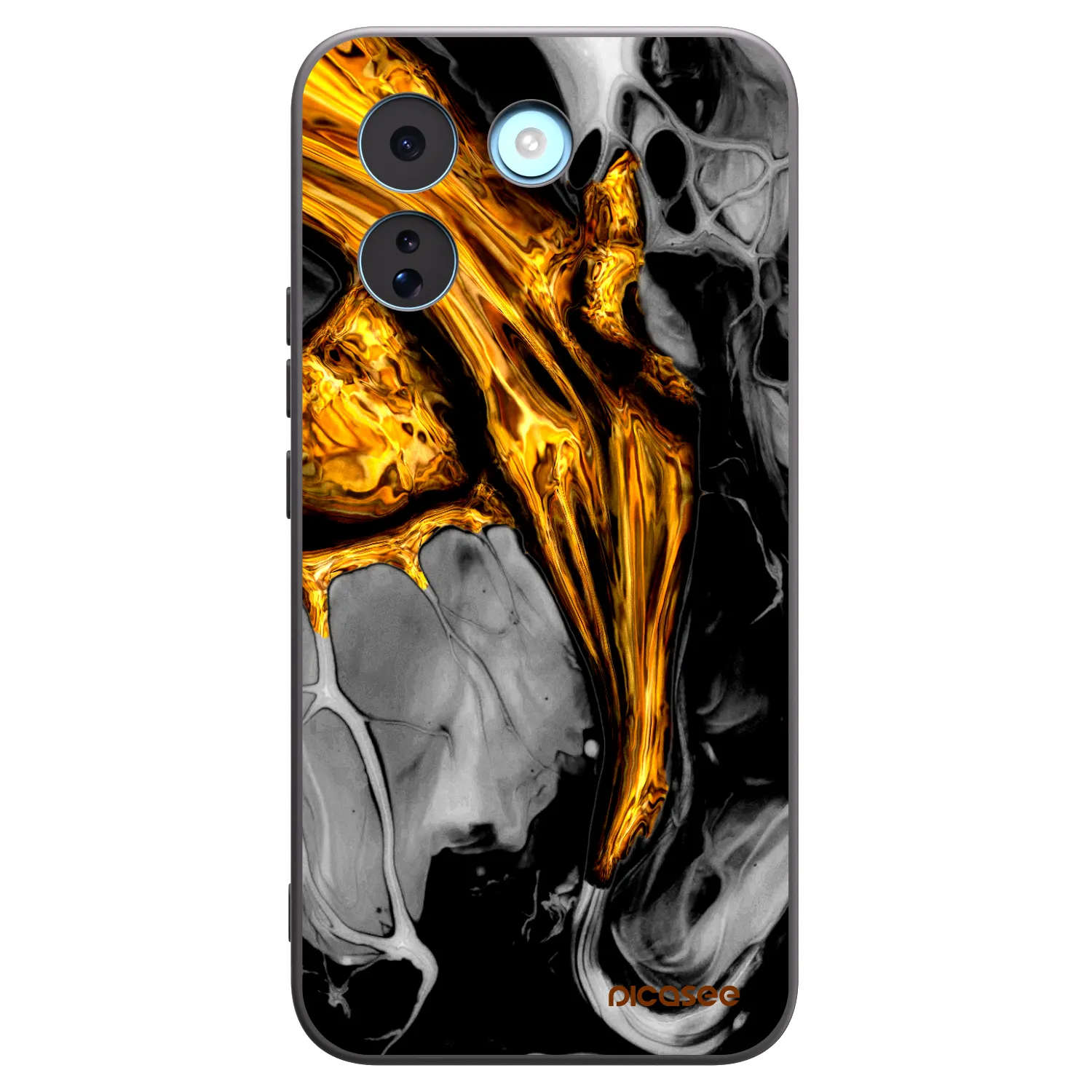 Picasee fekete szilikon tok az alábbi mobiltelefonokra Xiaomi Redmi Note 17 Pro MAX 5G - Black Gold
