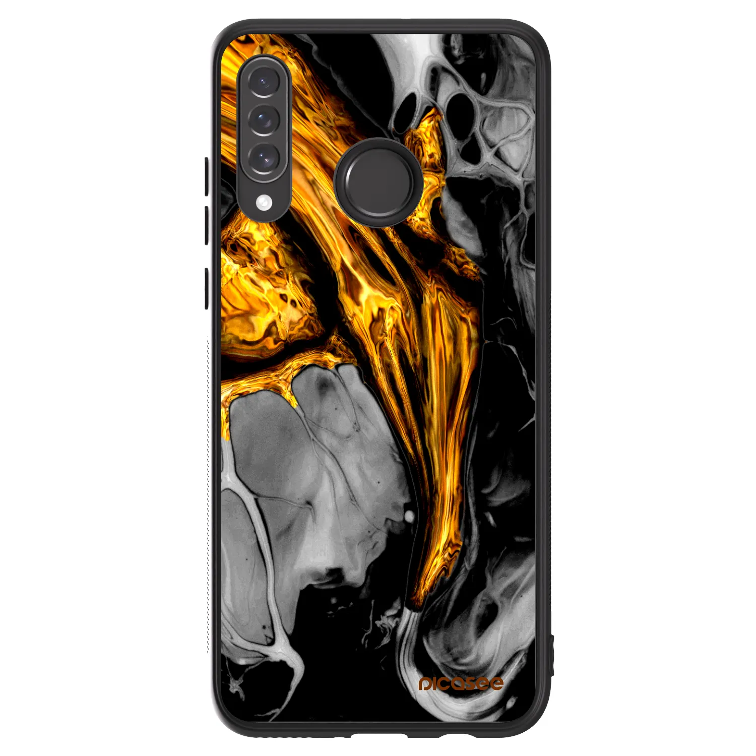 Picasee ULTIMATE CASE Huawei P30 Lite - készülékre - Black Gold