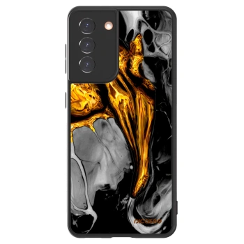 Picasee ULTIMATE CASE Samsung Galaxy S21 5G G991B - készülékre - Black Gold