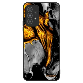 Szilikon tok erre a típusra Samsung Galaxy A72 A725F - Black Gold