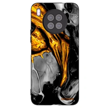 Picasee fekete szilikon tok az alábbi mobiltelefonokra Huawei Nova 8i - Black Gold