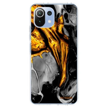 Picasee átlátszó szilikon tok az alábbi mobiltelefonokra Xiaomi 11 Lite 5G NE - Black Gold