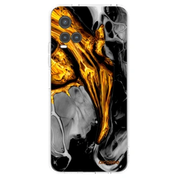 Picasee átlátszó szilikon tok az alábbi mobiltelefonokra Vivo Y33s - Black Gold