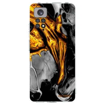 Picasee átlátszó szilikon tok az alábbi mobiltelefonokra Xiaomi Redmi Note 11S 4G - Black Gold