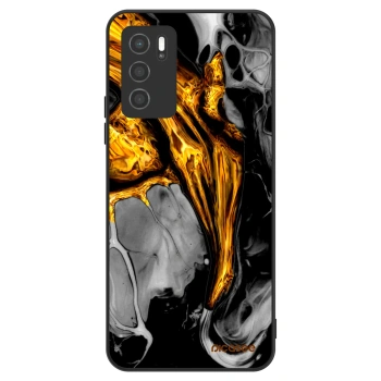 Szilikon tok erre a típusra OPPO A16s - Black Gold