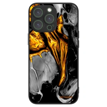 Picasee ULTIMATE CASE MagSafe Apple iPhone 13 Pro - készülékre - Black Gold