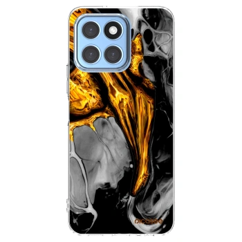 Picasee átlátszó szilikon tok az alábbi mobiltelefonokra Honor X8 5G - Black Gold