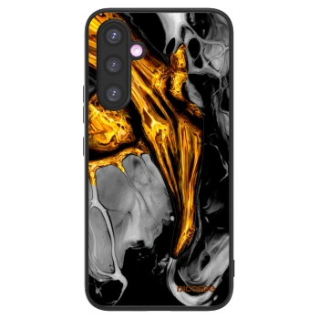 Picasee ULTIMATE CASE Samsung Galaxy A54 5G A546B - készülékre - Black Gold