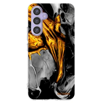 Picasee átlátszó szilikon tok az alábbi mobiltelefonokra Samsung Galaxy A54 5G A546B - Black Gold