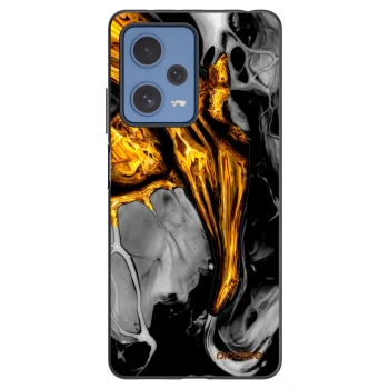 Picasee fekete szilikon tok az alábbi mobiltelefonokra Xiaomi Redmi Note 12 Pro 5G - Black Gold