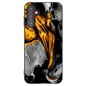 Picasee fekete szilikon tok az alábbi mobiltelefonokra Samsung Galaxy A14 5G A146P - Black Gold
