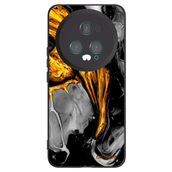 Picasee fekete szilikon tok az alábbi mobiltelefonokra Honor Magic5 Pro - Black Gold