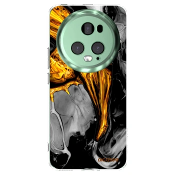 Picasee átlátszó szilikon tok az alábbi mobiltelefonokra Honor Magic5 Pro - Black Gold
