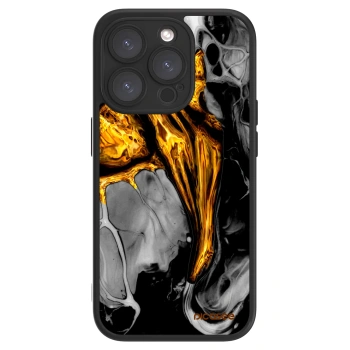 Picasee ULTIMATE CASE MagSafe Apple iPhone 15 Pro - készülékre - Black Gold