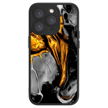 Picasee ULTIMATE CASE Apple iPhone 15 Pro - készülékre - Black Gold