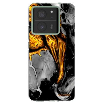 Picasee átlátszó szilikon tok az alábbi mobiltelefonokra Xiaomi 13T - Black Gold