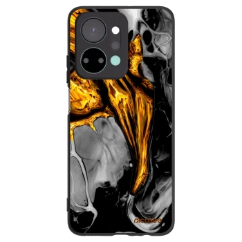 Picasee fekete szilikon tok az alábbi mobiltelefonokra Honor X7a - Black Gold