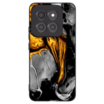 Picasee fekete szilikon tok az alábbi mobiltelefonokra Xiaomi 14 Pro - Black Gold