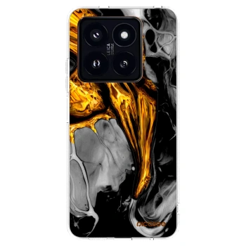 Picasee átlátszó szilikon tok az alábbi mobiltelefonokra Xiaomi 14 Pro - Black Gold