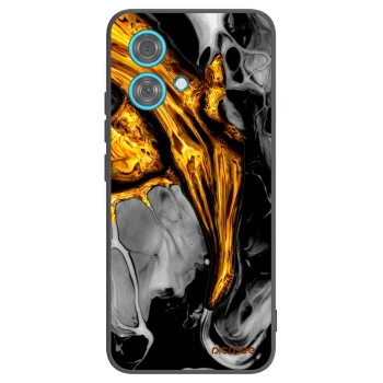 Picasee fekete szilikon tok az alábbi mobiltelefonokra Motorola Edge 40 Neo - Black Gold