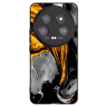 Picasee fekete szilikon tok az alábbi mobiltelefonokra Xiaomi 14 Ultra - Black Gold