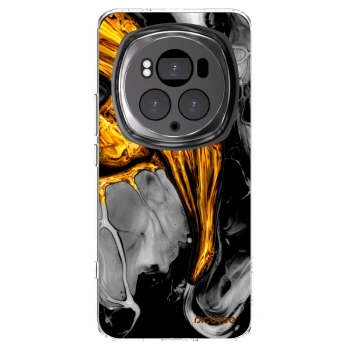 Picasee átlátszó szilikon tok az alábbi mobiltelefonokra Honor Magic6 Pro - Black Gold