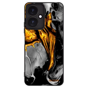Picasee fekete szilikon tok az alábbi mobiltelefonokra Xiaomi Redmi 13C 5G - Black Gold