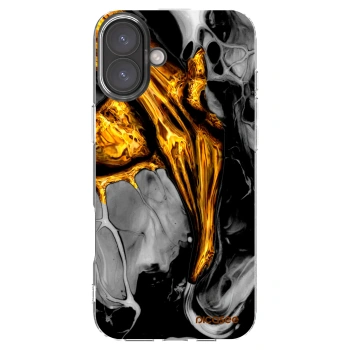 Picasee átlátszó szilikon tok az alábbi mobiltelefonokra Apple iPhone 16 Plus - Black Gold