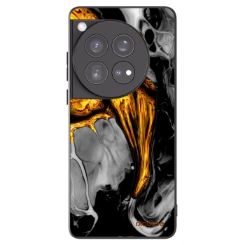 Picasee fekete szilikon tok az alábbi mobiltelefonokra OnePlus 12 5G - Black Gold