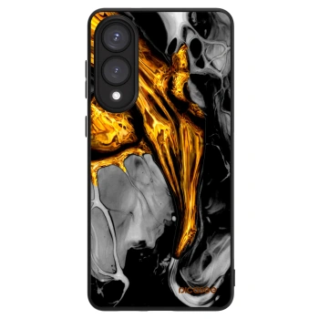 Szilikon tok erre a típusra Samsung Galaxy S25 Edge 5G - Black Gold