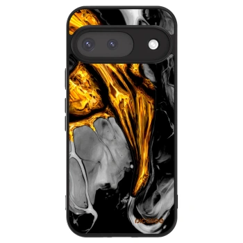 Szilikon tok erre a típusra Google Pixel 9 - Black Gold