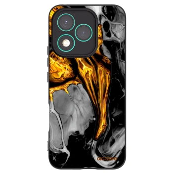 Picasee fekete szilikon tok az alábbi mobiltelefonokra Honor 400 Lite 5G - Black Gold