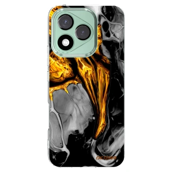 Picasee átlátszó szilikon tok az alábbi mobiltelefonokra Honor 400 Lite 5G - Black Gold