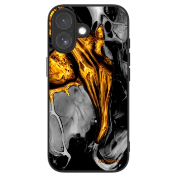 Picasee ULTIMATE CASE MagSafe Apple iPhone 17 - készülékre - Black Gold