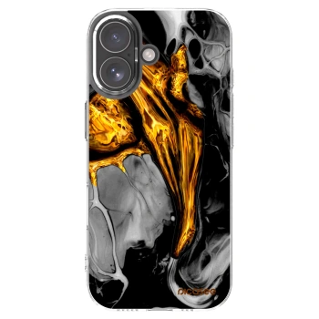 Picasee átlátszó szilikon tok az alábbi mobiltelefonokra Apple iPhone 17 - Black Gold