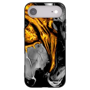 Picasee fekete szilikon tok az alábbi mobiltelefonokra Apple iPhone Air - Black Gold