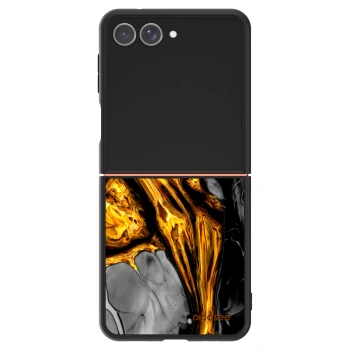 Szilikon tok erre a típusra Samsung Galaxy Z Flip7 5G - Black Gold