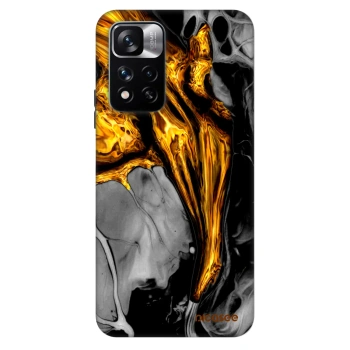 Szilikon tok erre a típusra Xiaomi Redmi Note 11 Pro 5G - Black Gold