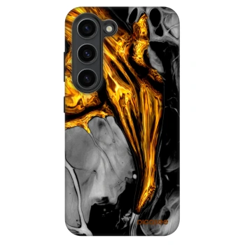 Szilikon tok erre a típusra Samsung Galaxy S23 5G - Black Gold