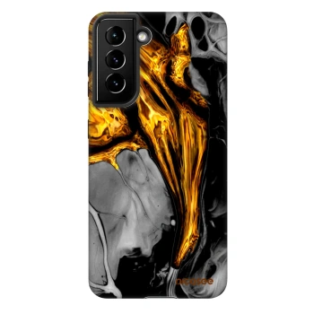 Szilikon tok erre a típusra Samsung Galaxy S21 FE 5G - Black Gold