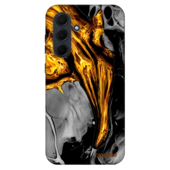 Szilikon tok erre a típusra Samsung Galaxy A35 5G A356B - Black Gold