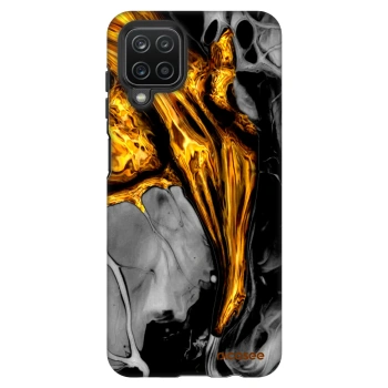 Szilikon tok erre a típusra Samsung Galaxy A12 A125F - Black Gold