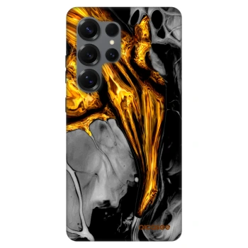 Szilikon tok erre a típusra Samsung Galaxy S25 Ultra 5G - Black Gold