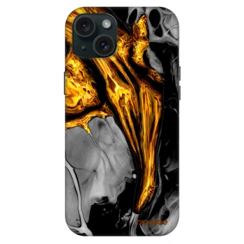 Szilikon tok erre a típusra Apple iPhone 15 Plus - Black Gold