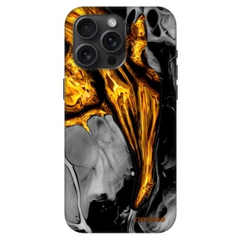 Szilikon tok erre a típusra Apple iPhone 15 Pro Max - Black Gold