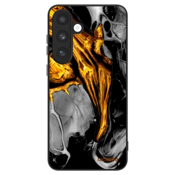 Szilikon tok erre a típusra Samsung Galaxy S25 FE 5G - Black Gold