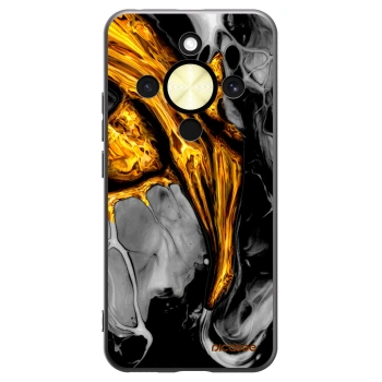 Picasee fekete szilikon tok az alábbi mobiltelefonokra Honor Magic8 Lite 5G - Black Gold