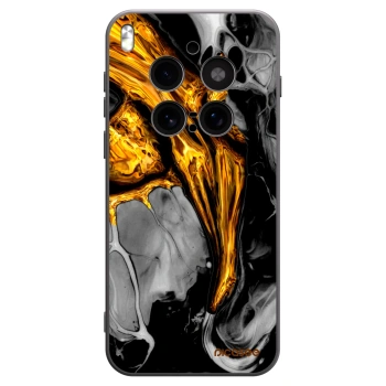 Picasee fekete szilikon tok az alábbi mobiltelefonokra Vivo X300 Pro - Black Gold