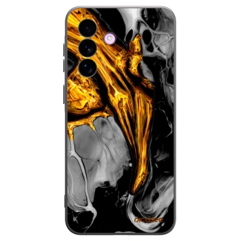 Picasee fekete szilikon tok az alábbi mobiltelefonokra Samsung Galaxy A57 5G - Black Gold