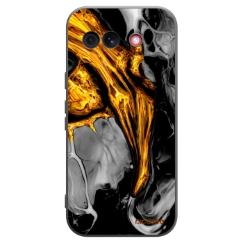 Picasee fekete szilikon tok az alábbi mobiltelefonokra Google Pixel 10a - Black Gold